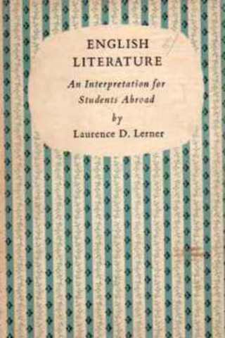 English Literature Laurence D. Lerner