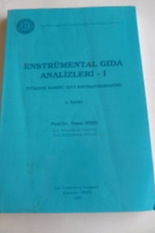 Enstrümetal Gıda Analizleri 1 Prof. Dr. Yaşar Hışıl