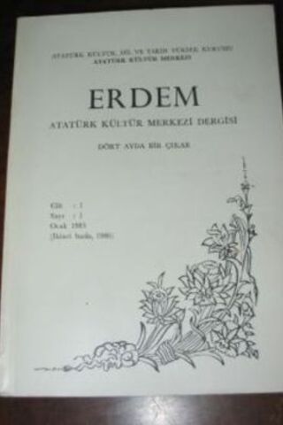 Erdem Atatürk Kültür Merkezi Dergisi Cilt 1 Sayı 2