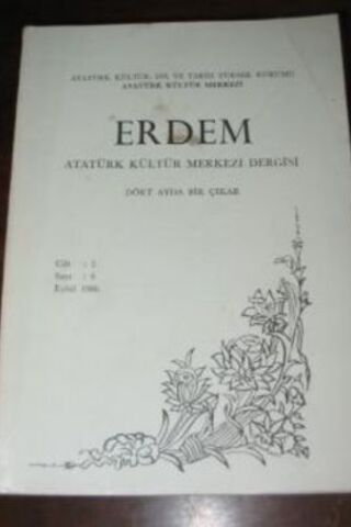 Erdem Atatürk Kültür Merkezi Dergisi Cilt 2 Sayı 6