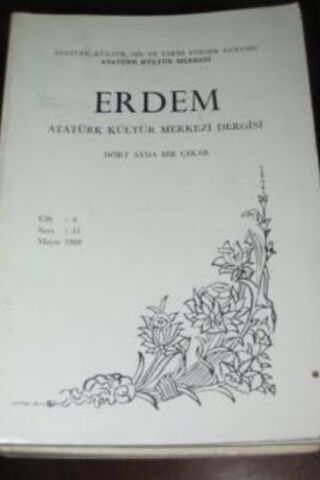 Erdem Atatürk Kültür Merkezi Dergisi Cilt 3 Sayı 7