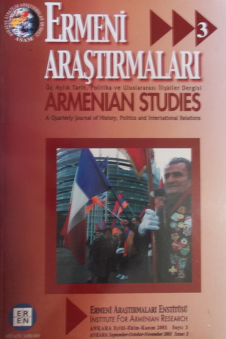 Ermeni Araştırmaları 2001-3