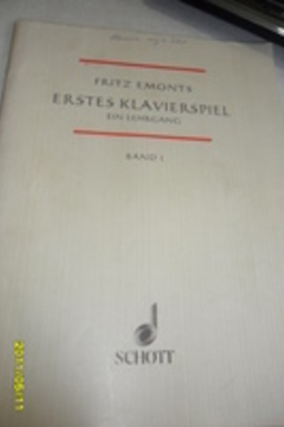Erstes Klavierspiel Ein Lehrgang Band 1 Fritz Emonts