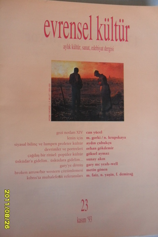 Evrensel Kültür Dergisi 1993 / 23