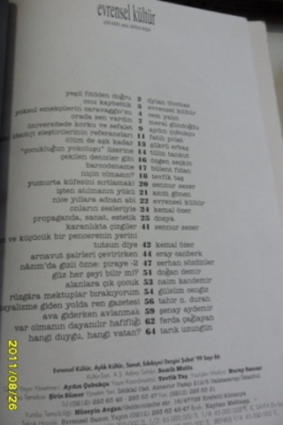 Evrensel Kültür Dergisi 86-96 Evrensel Kültür Dergisi 86-96