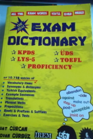 Exam Dictionary Suat Gürcan