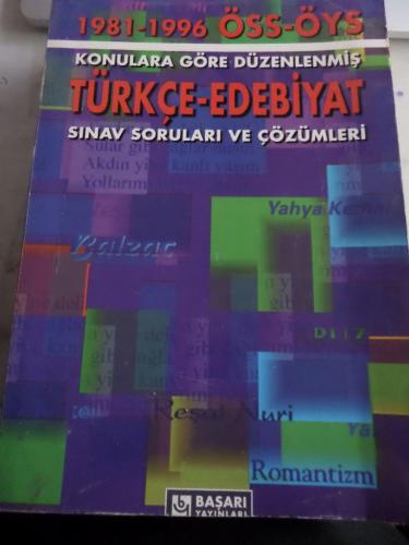 1981 - 1996 ÖSS - ÖYS Türkçe Edebiyat Sınav Soruları ve Çözümleri