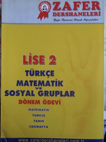 Lise 2 Türkçe Matematik ve Sosyal Gruplar Dönem Ödevi