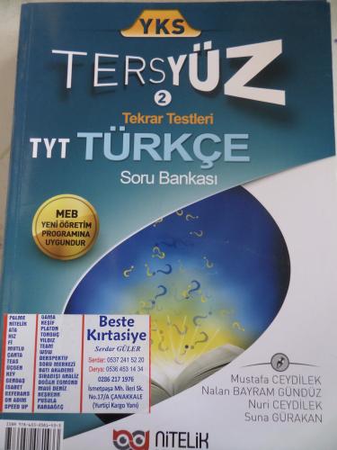 TYT Tersyüz 2 Tekrar Testleri Türkçe Soru Bankası