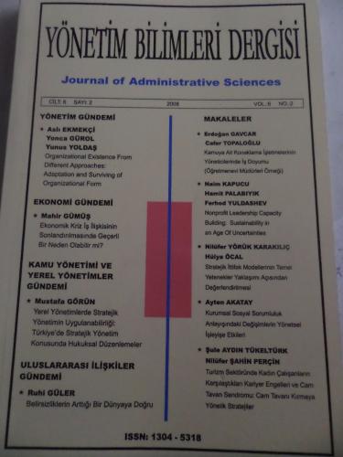 Yönetim Bilimleri Dergisi 2008 / 2