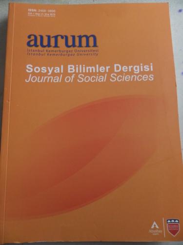 İstanbul Kemerburgaz Üniversitesi Sosyal Bilimler Dergisi 2016 / 2