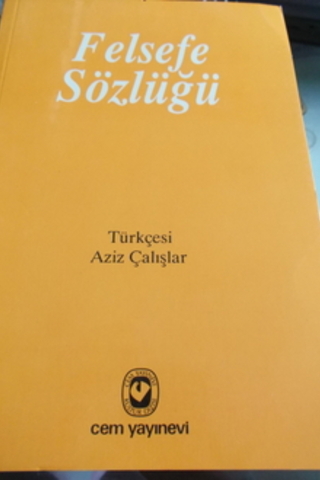 Felsefe Sözlüğü