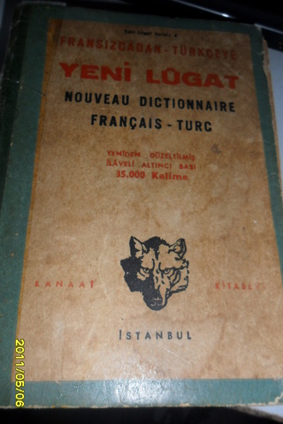 Fransızcadan - Türkçeye Yeni Lugat