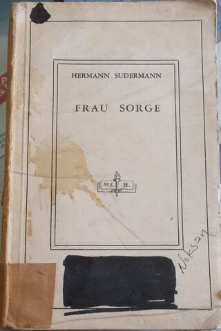Frau Sorge Hermann Sudermann