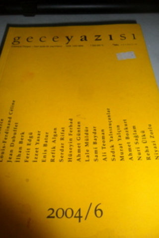 Gece Yazısı 2004 / 6