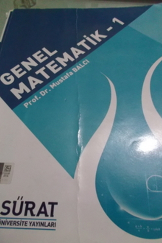 Genel Matematik - 1 Mustafa Balcı