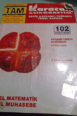 Genel Matematik - Genel Muhasebe 102 Kodlu Kitap