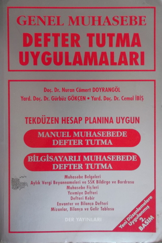 Genel Muhasebe Defter Tutma Uygulamaları Nuran Cömert Doyrangöl