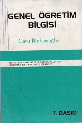 Genel Öğretim Bilgisi Cavit Binbaşıoğlu