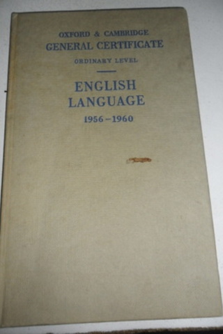 General Certificate Ondinary Level English language 1956-1960