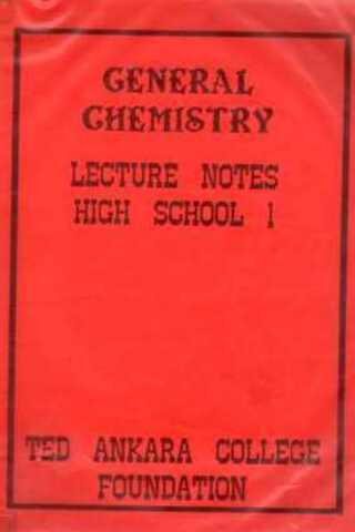 General Chemistry Lecture Notes High School 1