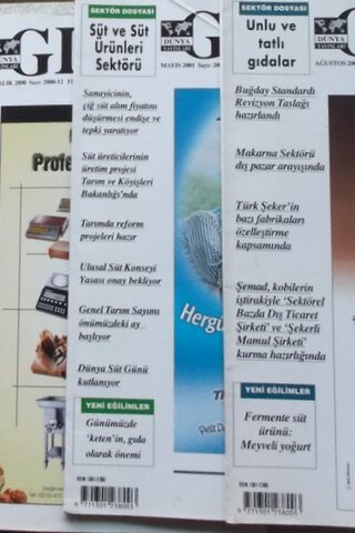 Gıda Dergi Seti / 5 adet