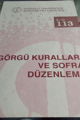Görgü Kuralları ve Sofra Düzenleme