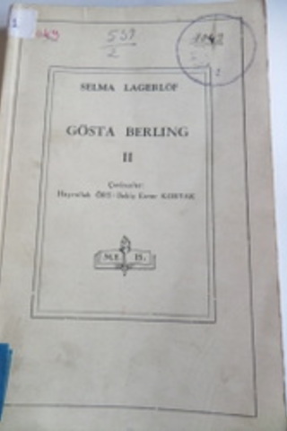 Gösta Berling II Selma Lagerlöf