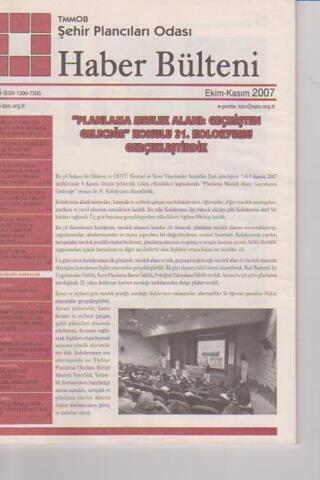Haber Bülteni 2007 Ekim