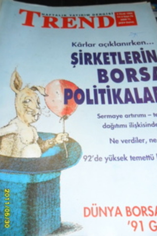 Haftalık Yatırım Dergisi Trend 1992 / 76