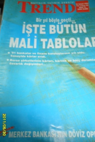 Haftalık Yatırım Dergisi Trend 1992 / 83