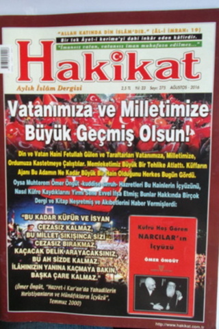 Hakikat Aylık İslam Dergisi 2016 / 275