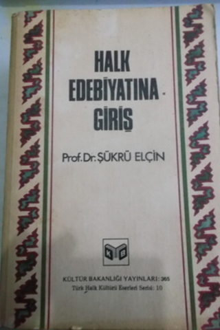 Halk Edebiyatına Giriş Şükrü Elçin