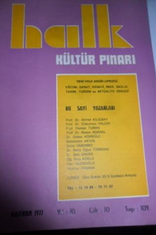 Halk Kültür Pınarı 1977 / 109