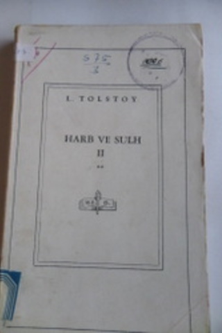 Harb ve Sulh II Lev Nikolayeviç Tolstoy