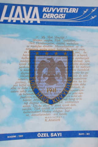 Hava Kuvvetleri Dergisi 1988 / 301
