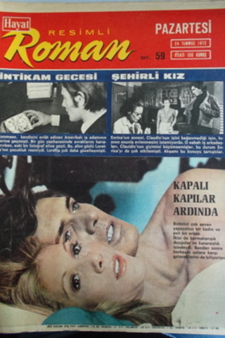Hayat Resimli Roman 1972 Sayı 59