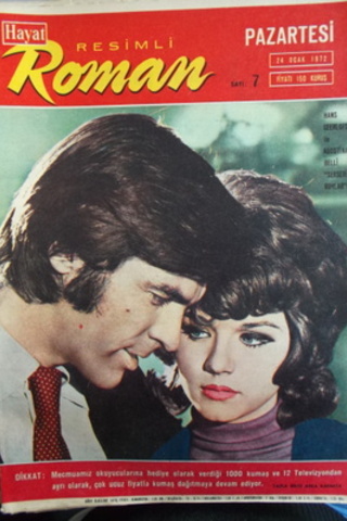 Hayat Resimli Roman 1972 Sayı 7