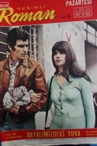 Hayat Resimli Roman 1972 Sayı 9