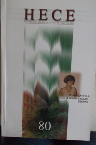 Hece Aylık Edebiyat Dergisi 2003 / 80