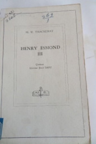 Henry Esmond III M.W. Thackeray
