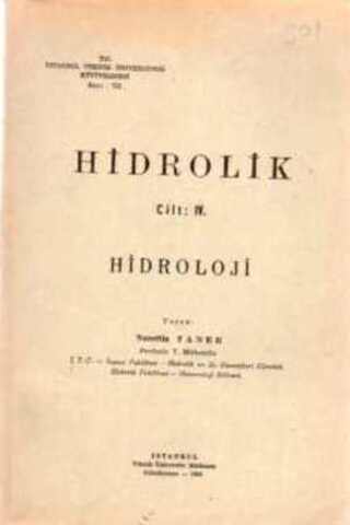 Hidrolik Cilt IV Nurettin Taner