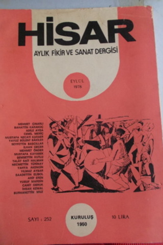 Hisar Aylık Fikir ve Sanat Dergisi 1978 / 252