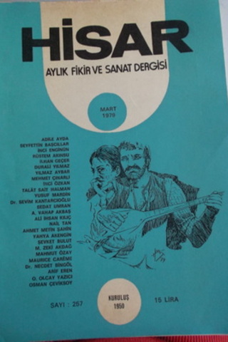 Hisar Aylık Fikir ve Sanat Dergisi 1979 / 257