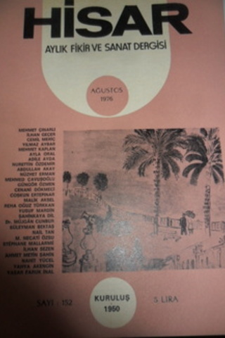 Hisar Aylık Fikir ve Sanat Dergisi 1976 / 152