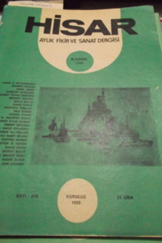 Hisar Aylık Fikir ve Sanat Dergisi 1980 / 276