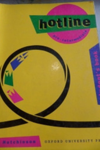 Hotline Pre-intermediate Student's Book Tom Hutchinson