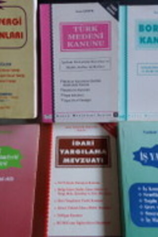 Hukuk Kanun ve Yasa Cep Kitapları / 6 Adet
