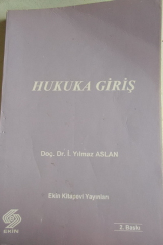 Hukuka Giriş İ. Yılmaz Aslan