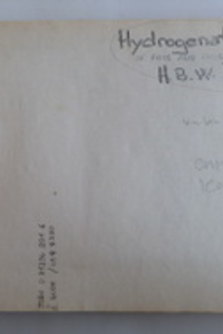 Hydrogenation Of Fats And Oils / Ders Notu* H.B.W. Patterson